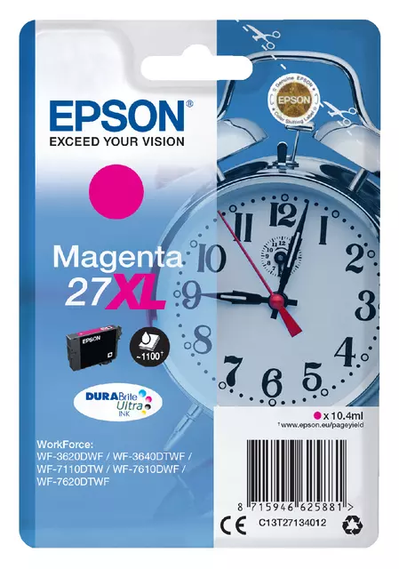 Een Inktcartridge Epson 27XL T2713 rood koop je bij Clippz! Office Supplies