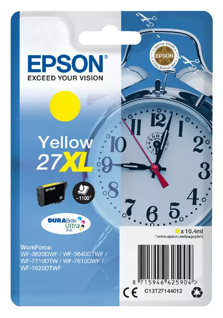 Buy your Inktcartridge Epson 27XL T2714 geel at QuickOffice BV