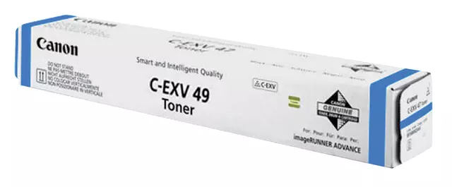 Een Tonercartridge Canon C-EXV 49 blauw koop je bij Egner kantoorspecialisten