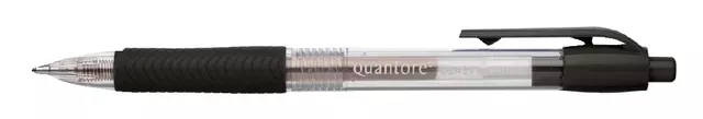 Buy your Gelschrijver Quantore gripdrukknop 0.7mm zwart at QuickOffice BV