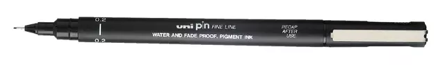 Fineliner Uni-ball Pin 0.2mm zwart