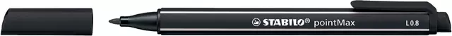 Een Viltstift STABILO pointMax 488/46 zwart koop je bij De Joma BV