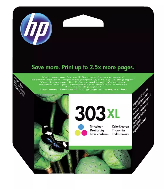 Een Inktcartridge HP T6N03AE 303XL kleur koop je bij iPlusoffice