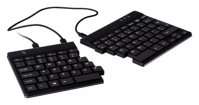 Een Ergonomisch toetsenbord R-Go Tools Split Qwerty zwart koop je bij Sysdicom BV