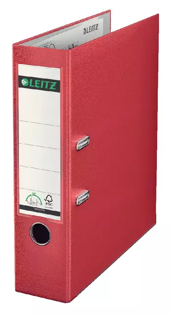 Buy your Ordner Leitz 1010 180° 80mm PP A4 rood at QuickOffice BV