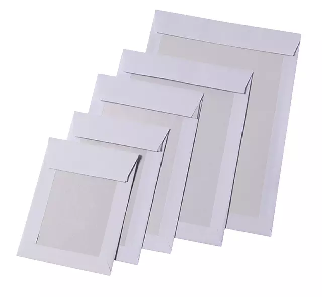Een Envelop Quantore bordrug EB4 262x371mm zelfkl. wit 100stuks koop je bij De Joma BV