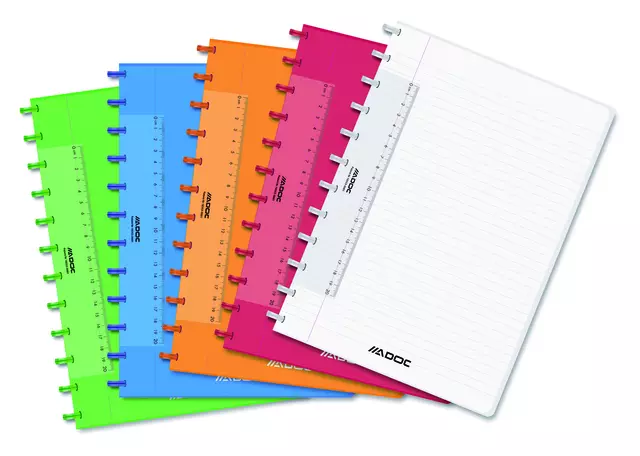 Buy your Schrift Adoc A4 lijn 144 pagina's 90gr assorti at QuickOffice BV