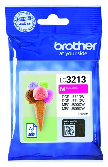 Een Inktcartridge Brother LC-3213Mrood koop je bij Topkantoor Repro Creatief