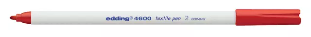 Een Viltstift edding 4600 textiel rond 1mm rood koop je bij Kantorice office & business supplies