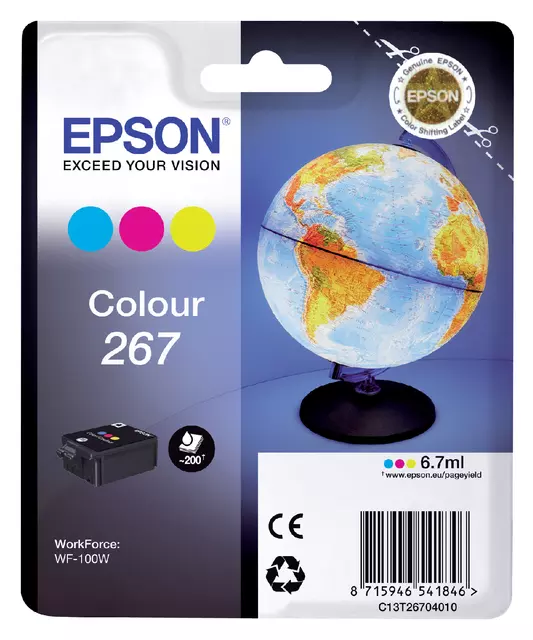 Een Inktcartridge Epson 267 T2670 3 kleuren koop je bij All Office Kuipers BV