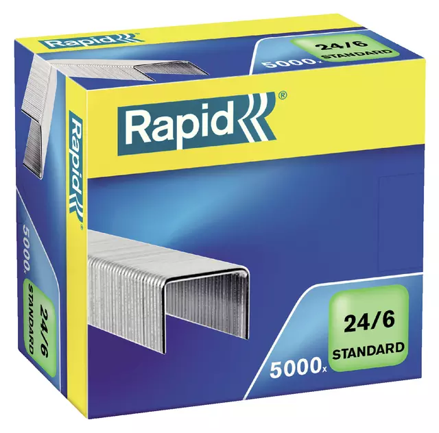 Een Nieten Rapid 24/6 gegalvaniseerd standaard 5000 stuks koop je bij Clippz! Office Supplies