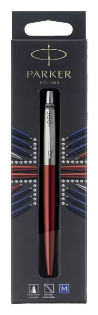 Een Balpen Parker Jotter Kensington red CT medium blister à 1 stuk koop je bij Kantoorboekhandel Van Atten