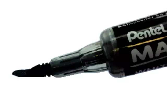 Een Viltstift Pentel MWL5SBF Maxiflo whiteboard rond 1.5-4.5mm zwart koop je bij De Joma BV