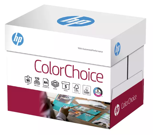 Een Kleurenlaserpapier HP Color Choice A4 90gr wit 500vel koop je bij Schellen Boek- en Kantoorboekhandel