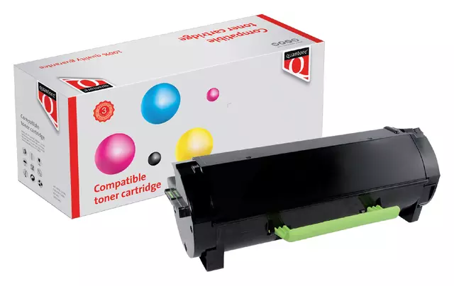 Een Tonercartridge Quantore alternatief tbv Lexmark 50F2000 zwart koop je bij Clippz! Office Supplies