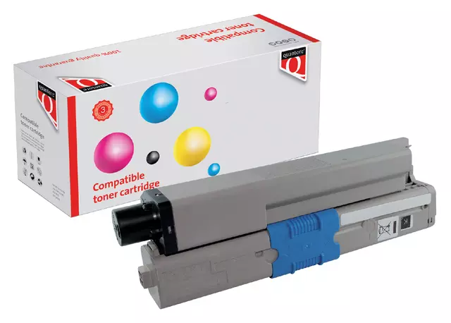 Een Toner Quantore alternatief tbv Oki 44973536 zwart koop je bij Clippz! Office Supplies