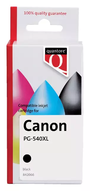 Een Inktcartridge Quantore alternatief tbv Canon PG-540XL zwart HC koop je bij QuickOffice BV