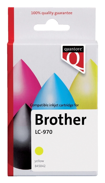 Een Inktcartridge Quantore alternatief tbv Brother LC-970 geel koop je bij Avoux