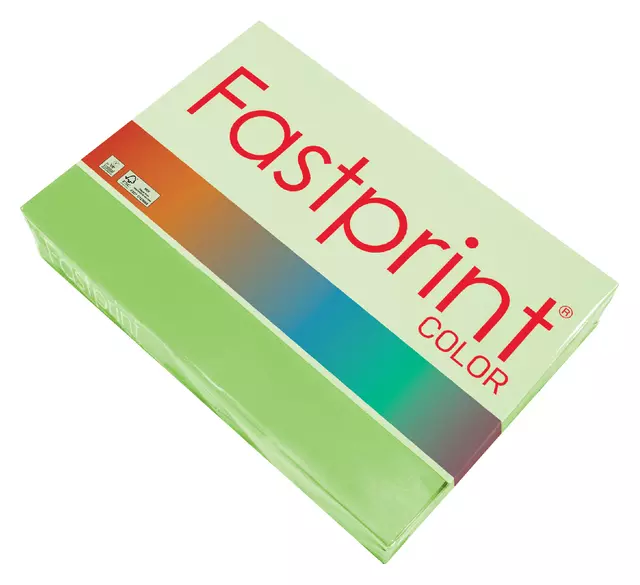 Een Kopieerpapier Fastprint A4 160gr helgroen 250vel koop je bij Schellen Boek- en Kantoorboekhandel