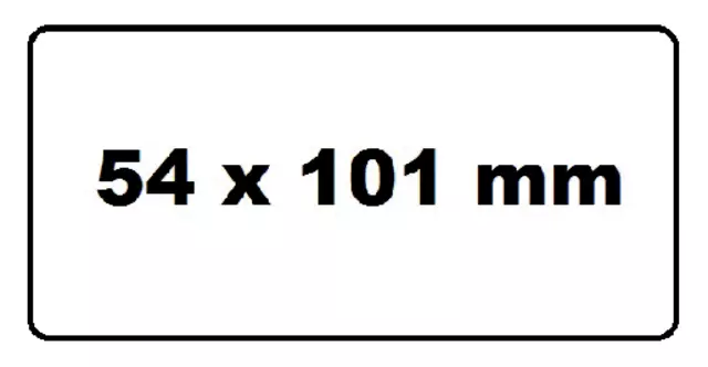 Een Labeletiket Quantore 99014 54x101mm badge wit koop je bij De Joma BV