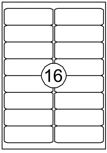 Een Etiket Quantore 99.1x33.8mm 1600 stuks koop je bij "De Waal" Kantoor Efficiency