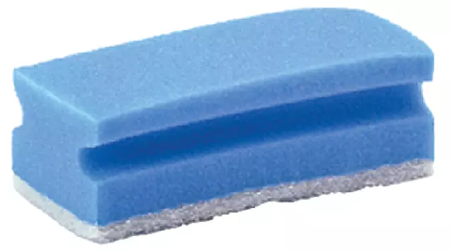 Een Schuurspons Cleaninq met greep 140x70x42mm blauw/wit 5 stuks koop je bij De Joma BV
