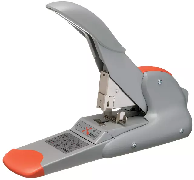 Een Nietmachine Rapid Supreme DUAX heavy duty 170 vel zilver/oranje koop je bij Kantorice office & business supplies