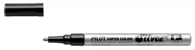 Een Viltstift PILOT Super SC-S F zilver koop je bij All Office Kuipers BV