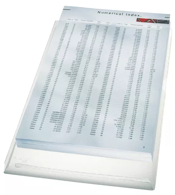 Een L-map Leitz premium A4 0.17mm PVC met expansievouw nerf koop je bij QuickOffice BV