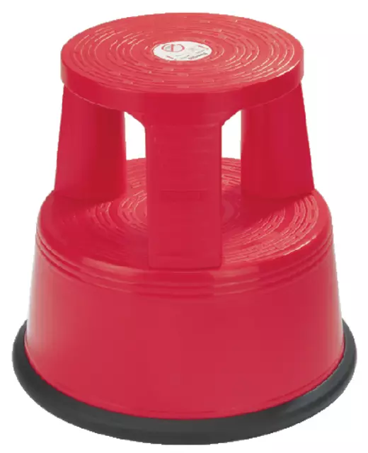 Een Opstapkruk Desq 42cm kunststof rood koop je bij iPlusoffice