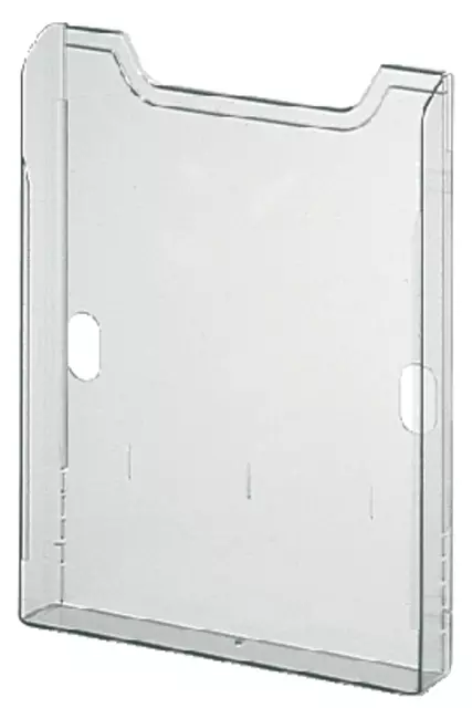 Een Folderhouder Exacompta wand A4 1-vak staand helder transparant koop je bij De Joma BV
