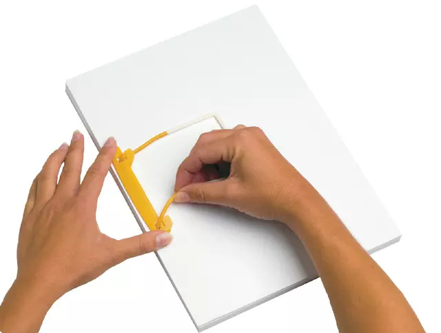 Een Bundelmechaniek JalemaClip Stickup zelfklevend geel koop je bij QuickOffice BV