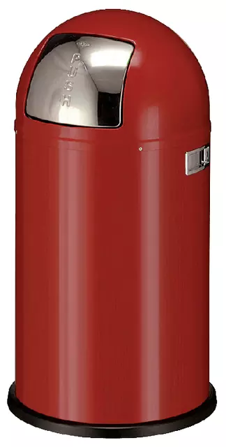 Een Afvalbak Wesco Pushboy rood 50liter koop je bij Sysdicom BV