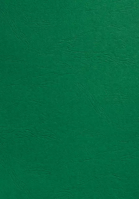 Een Voorblad GBC A4 lederlook groen 100stuks koop je bij De Joma BV