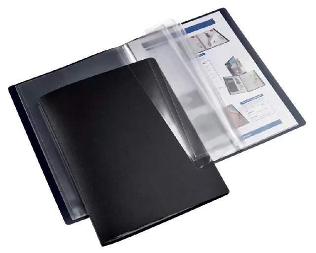 Een Showmap HF2 flexibel A4 20-tassen zwart koop je bij QuickOffice BV