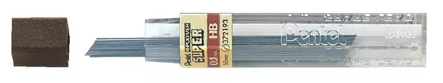 Een Potloodstift Pentel HB 0.3mm zwart koker à 12 stuks koop je bij De Joma BV