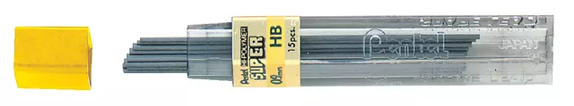Een Potloodstift Pentel HB 0.9mm 12st zwart koop je bij All Office Kuipers BV