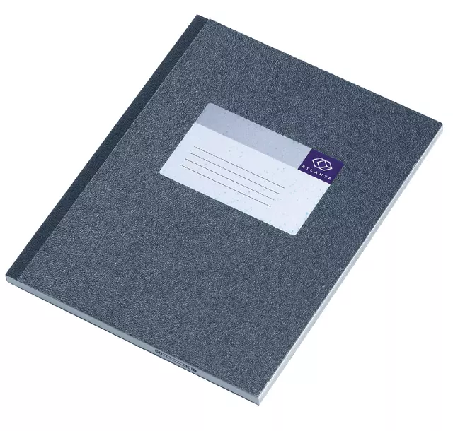 Een Notitieboek Atlanta 210x165 128blz lijn grijs koop je bij QuickOffice BV
