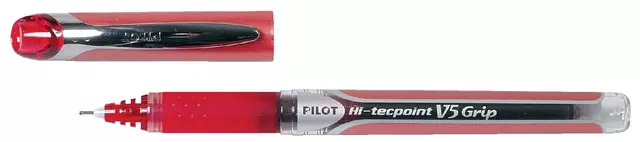 Een Rollerpen PILOT Hi-Tecpoint V5 Grip fijn rood koop je bij De Joma BV