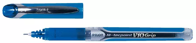 Een Rollerpen PILOT Hi-Tecpoint Grip V10 breed blauw koop je bij De Joma BV