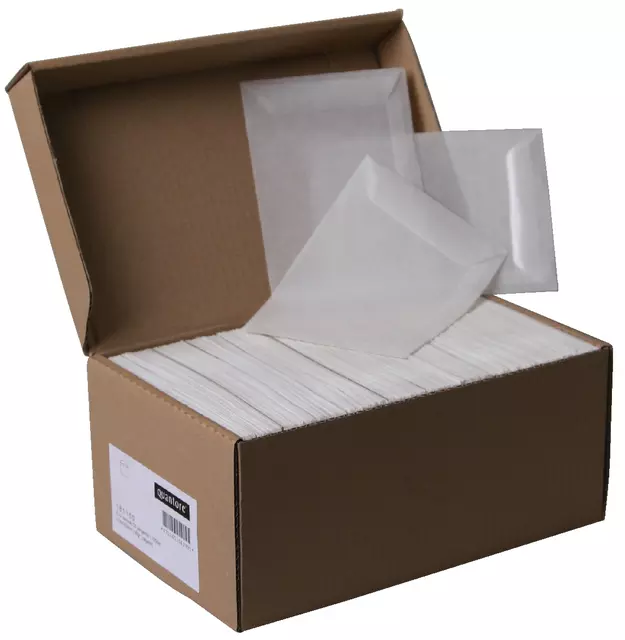 Een Envelop Quantore loonzak 65x105 50gr pergamijn 1000stuks koop je bij De Joma BV