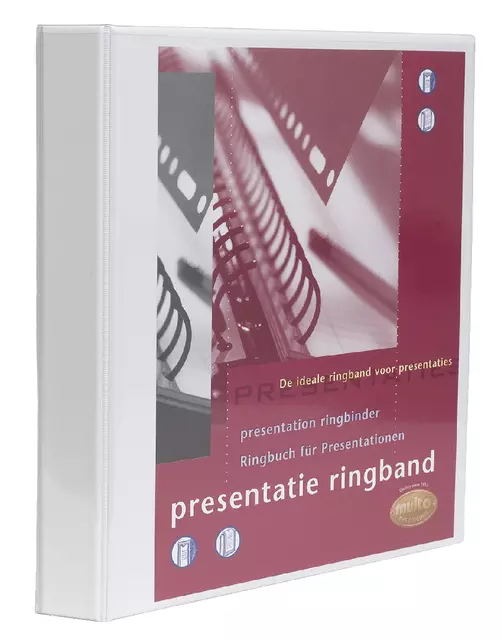 Een Presentatie ringband multo A4 23r 20mm wit koop je bij All Office Kuipers BV