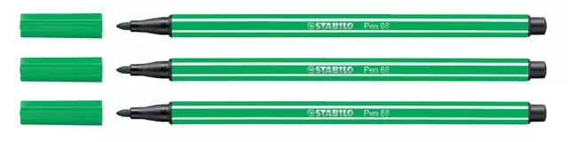 Een Viltstift STABILO Pen 68/36 M smaragdgroen koop je bij "De Waal" Kantoor Efficiency