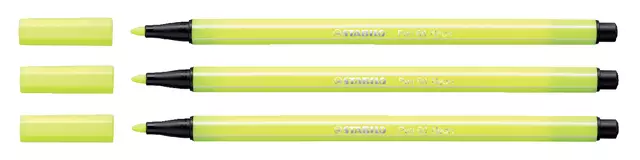 Een Viltstift STABILO Pen 68/024 medium neon geel koop je bij Kantorice office & business supplies