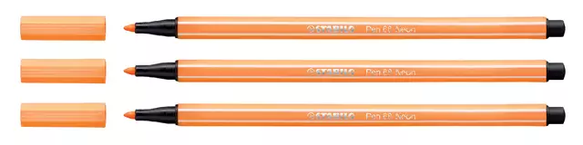 Een Viltstift STABILO Pen 68/054 medium neon oranje koop je bij Kantorice office & business supplies