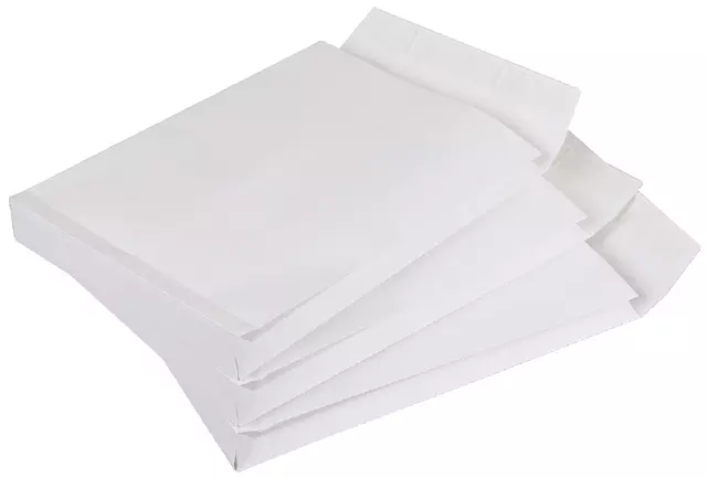 Een Envelop Quantore monsterzak 229x324x38mm zelfkl. wit 10stuks koop je bij QuickOffice BV