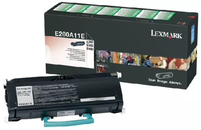 Een Tonercartridge Lexmark E260A11E prebate zwart koop je bij All Office Kuipers BV