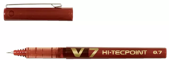 Een Rollerpen PILOT Hi-Tecpoint BX-V7 M rood koop je bij All Office Kuipers BV