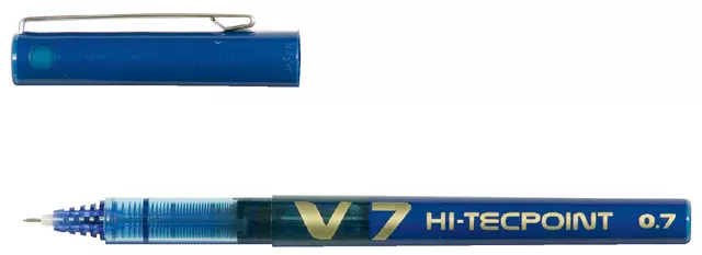 Een Rollerpen PILOT Hi-Tecpoint V7 medium blauw koop je bij Kantoorboekhandel Van Atten