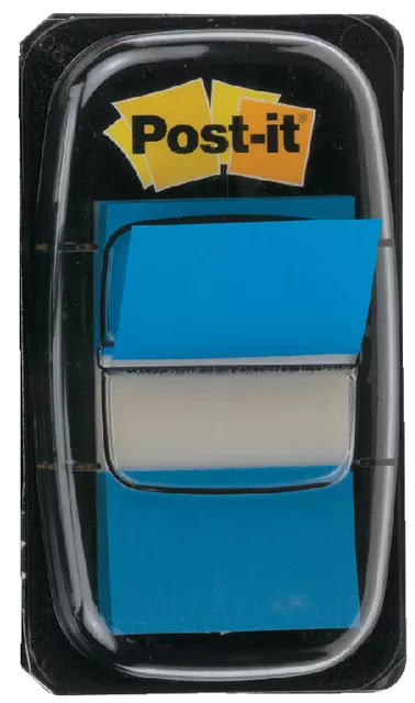 Een Indextabs Post-it 680 25.4x43.2mm blauw 50 tabs koop je bij De Joma BV